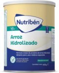 Nutribén Arroz Hidrolizado - Leche en polvo bebé para intolerantes a la lactosa o APLV desde el primer día, Alimento completo, Sin aceite de palma, Con cacito dosificador incluido, 1 bote de 400g