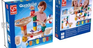 Comprar juego de construcción de madera con circuitos de canicas para niños Autistas 2024