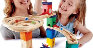 Juego de construcción con canicas Hape E6021 Quadrilla Race to the Finish